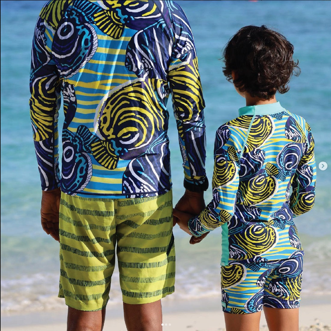 Long Sleeve Unisex Adult Rash Guard ‐ Angel Fish