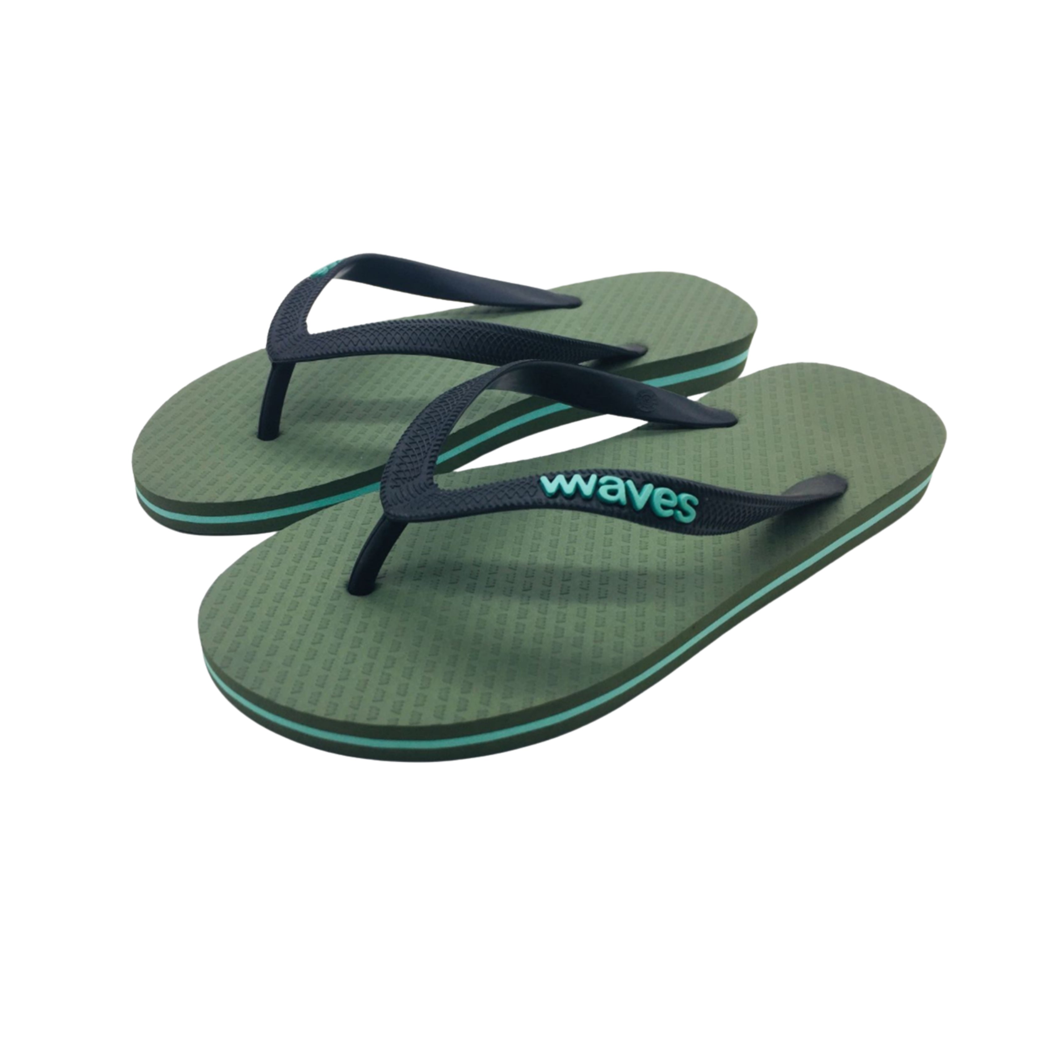 WAVES FLIP FLOP WEDGE KHAKI TUQ