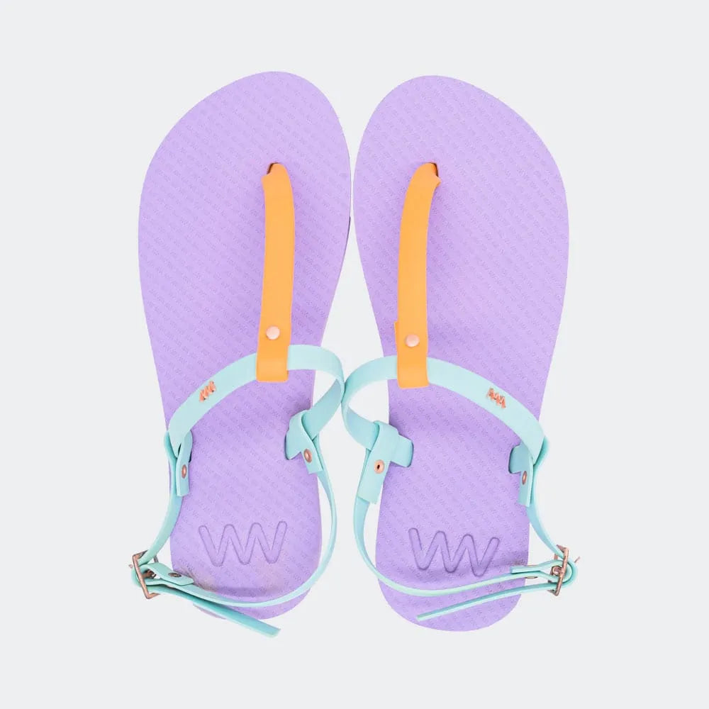 WAVES FLIP FLOP-PURPLE, BLUE
