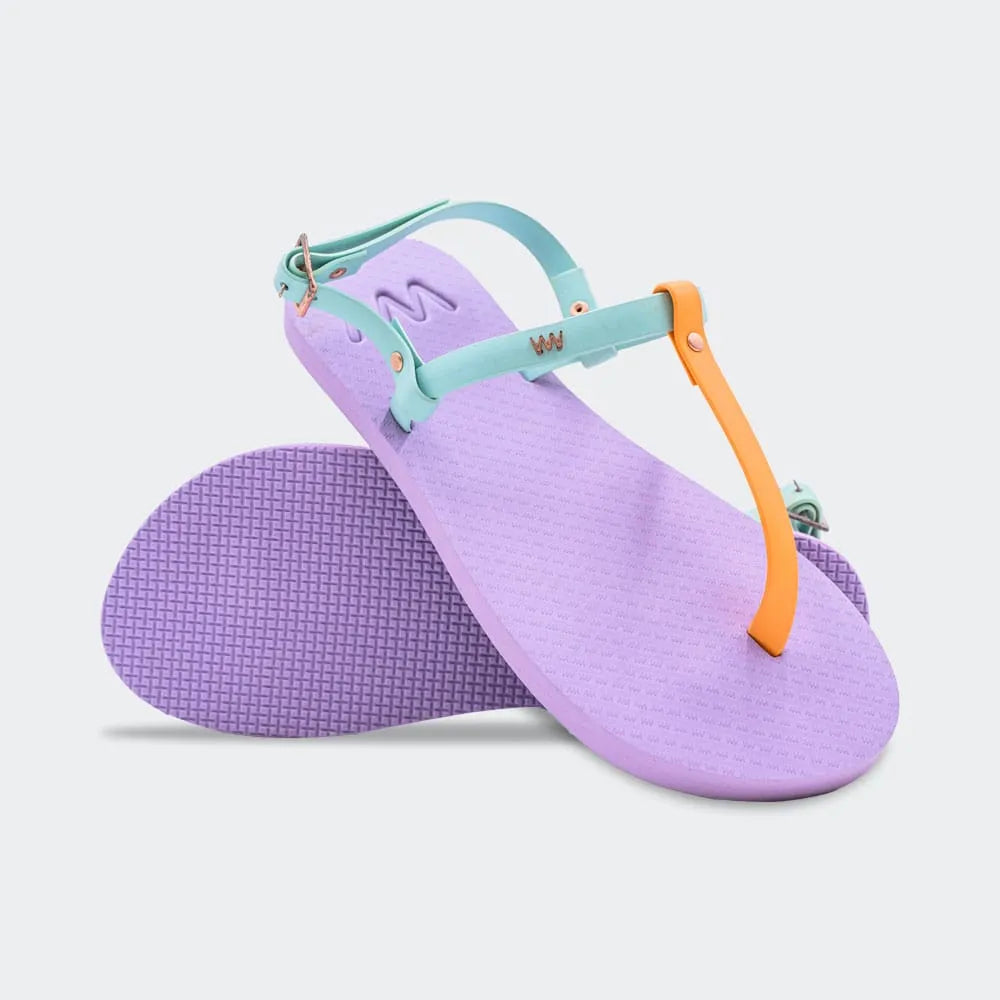 WAVES FLIP FLOP-PURPLE, BLUE