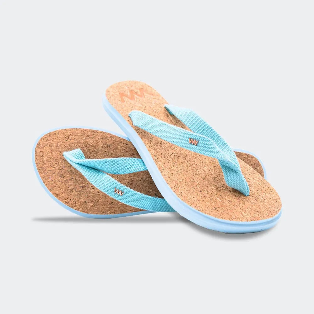 WAVES FLIP FLOP - PASTEL BLUE