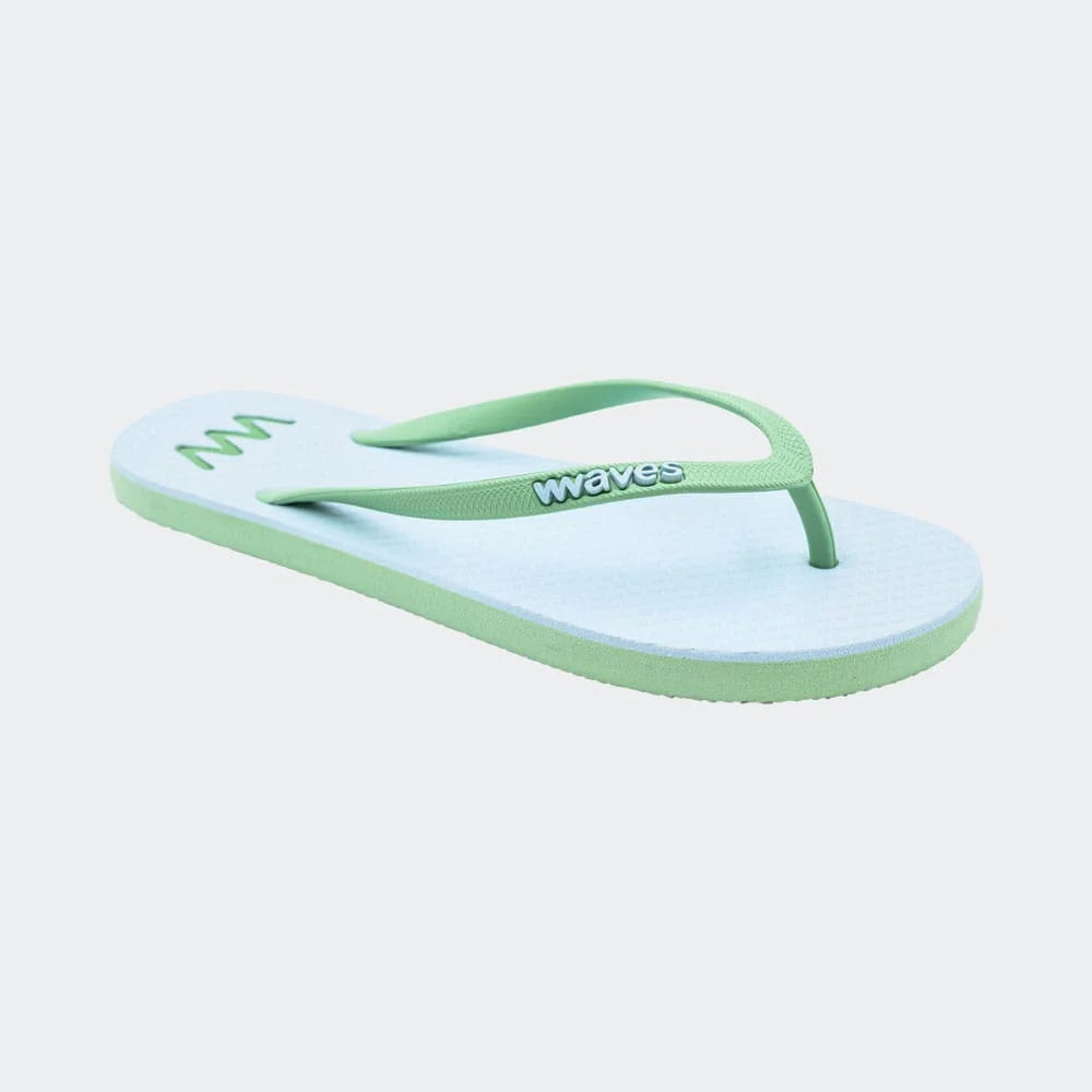 WAVES FLIP FLOP-PASTEL TURQUOISE GREEN