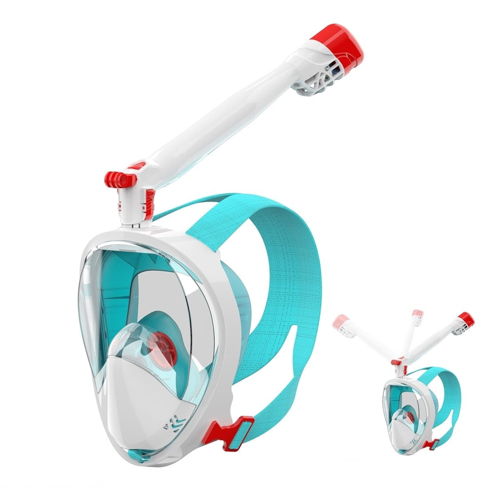 FULL FACE MASK WHITE WITH GREEN