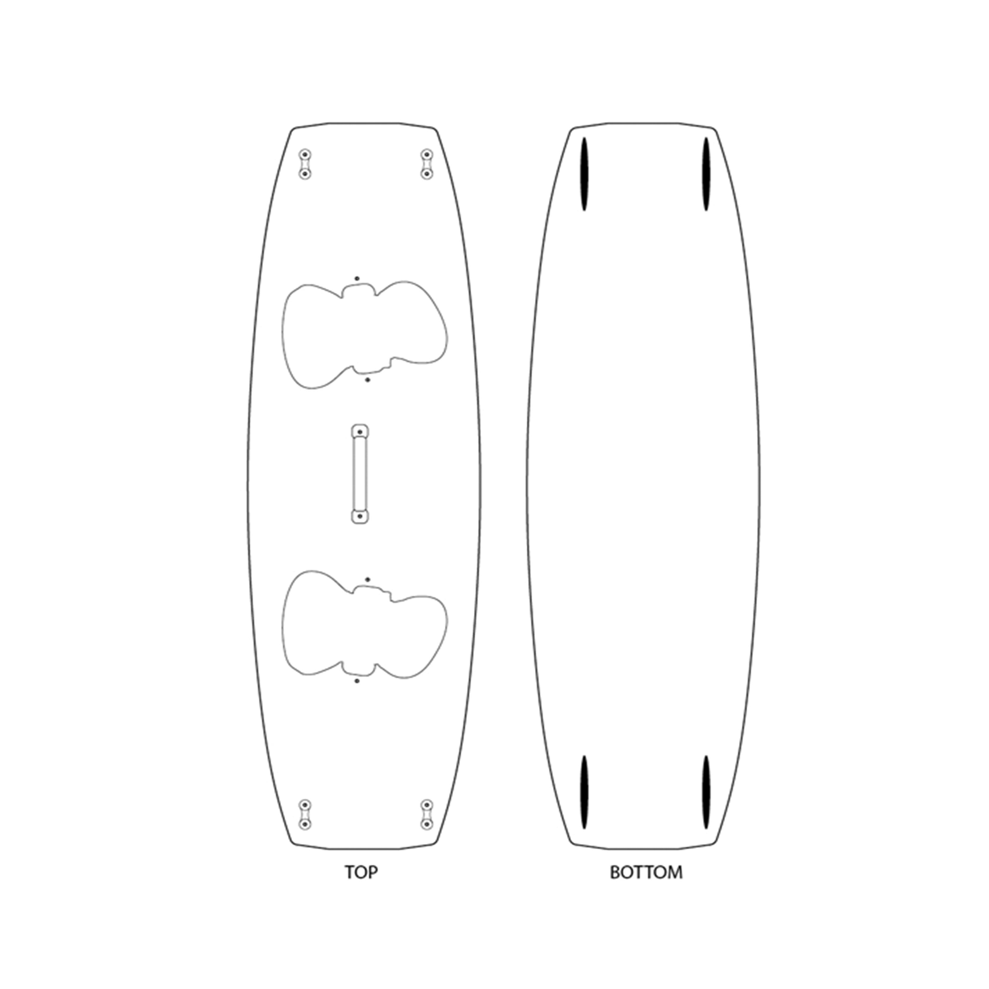 CABRINHA FIN SET WITH HANDLE