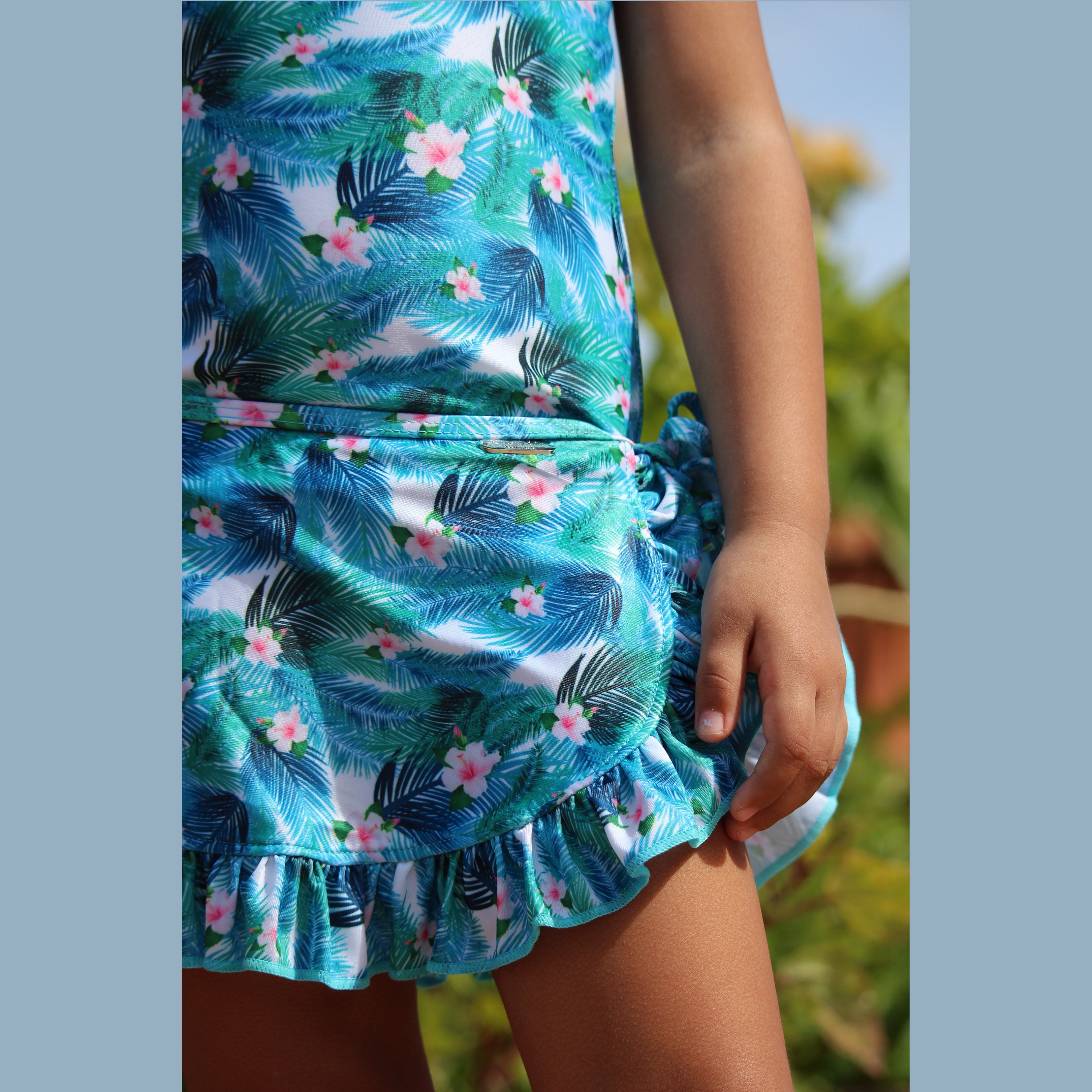 LANALA GIRLS NALA BATHING SUIT & SKIRT