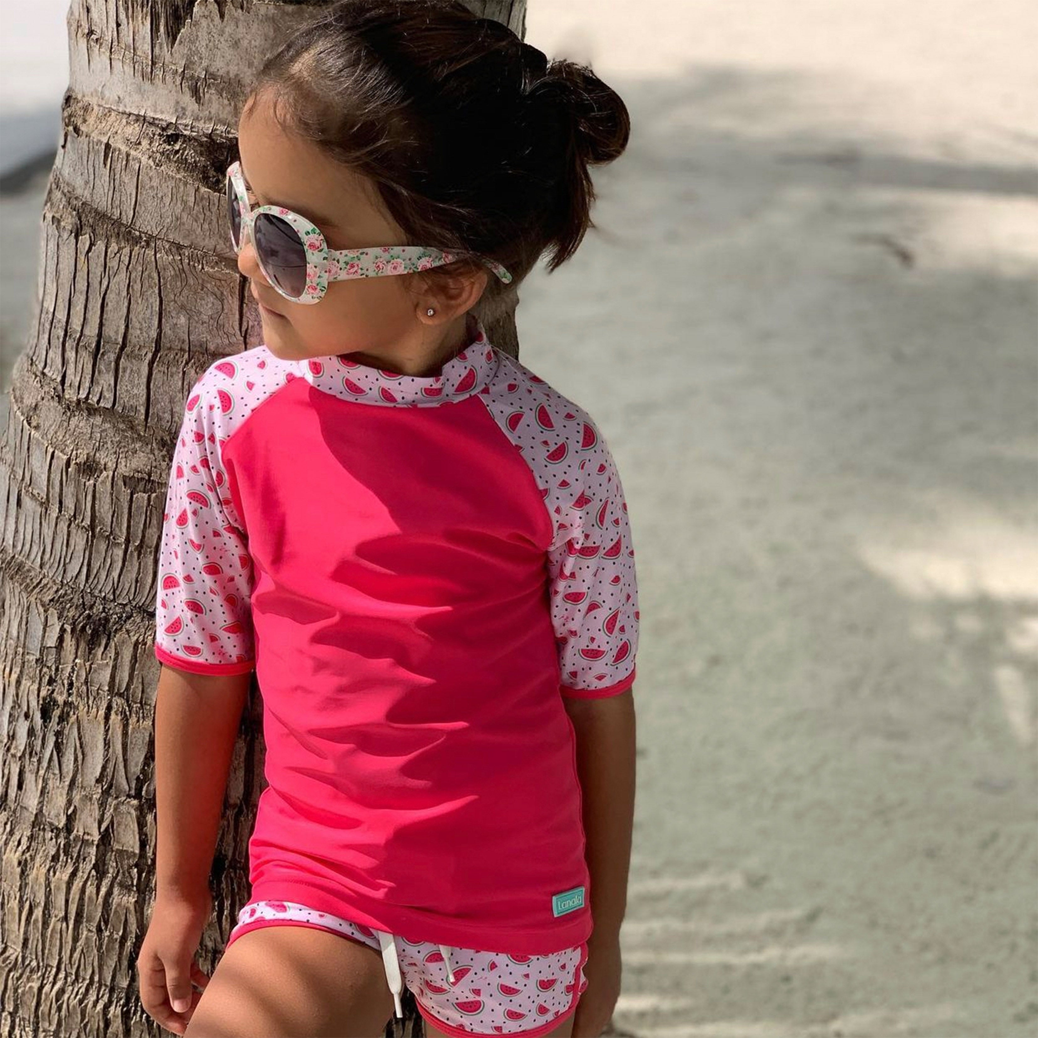 LANALA KARAA GIRL RASH GUARD & SHORT SET