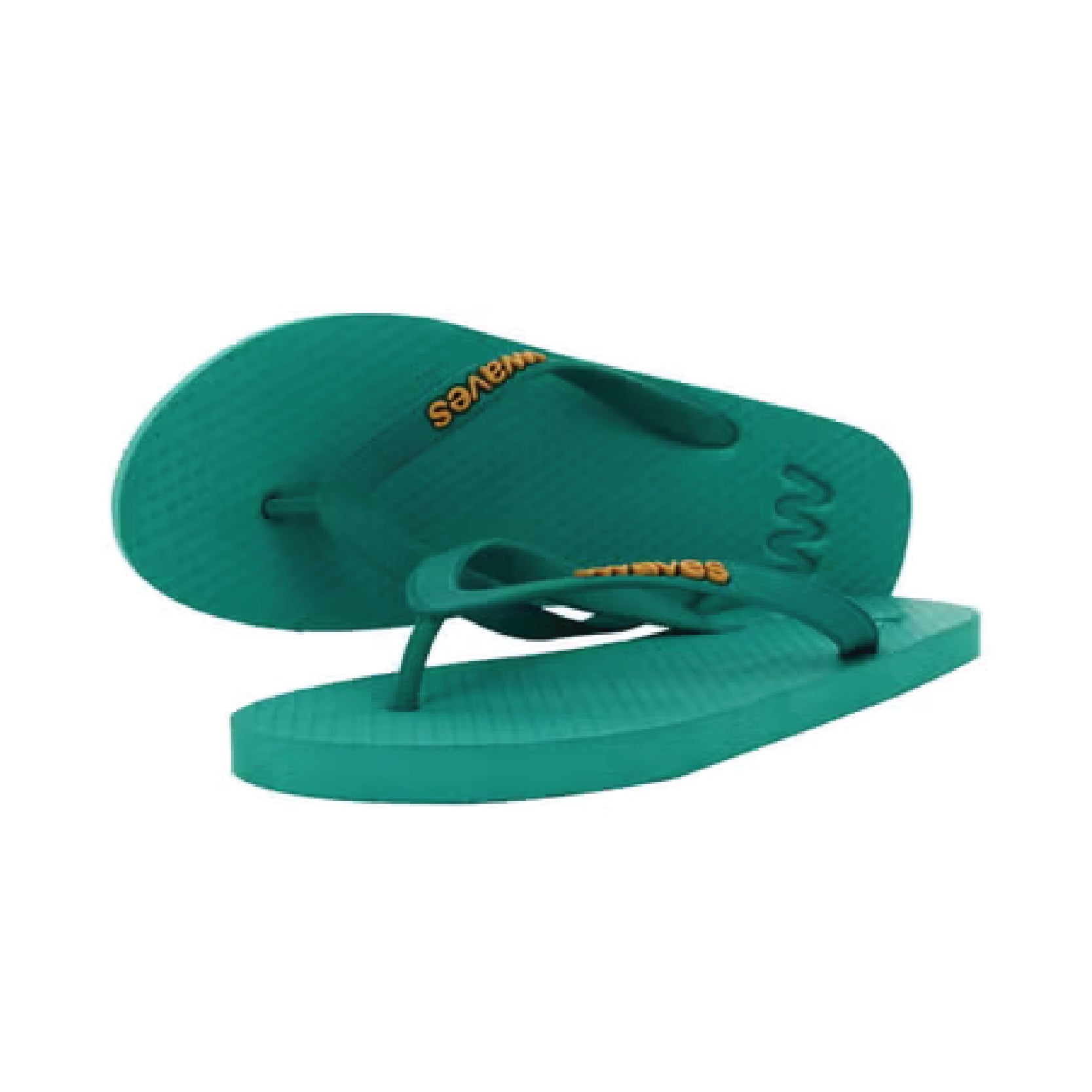 WAVES FLIP FLOP -GREEN ORANGE