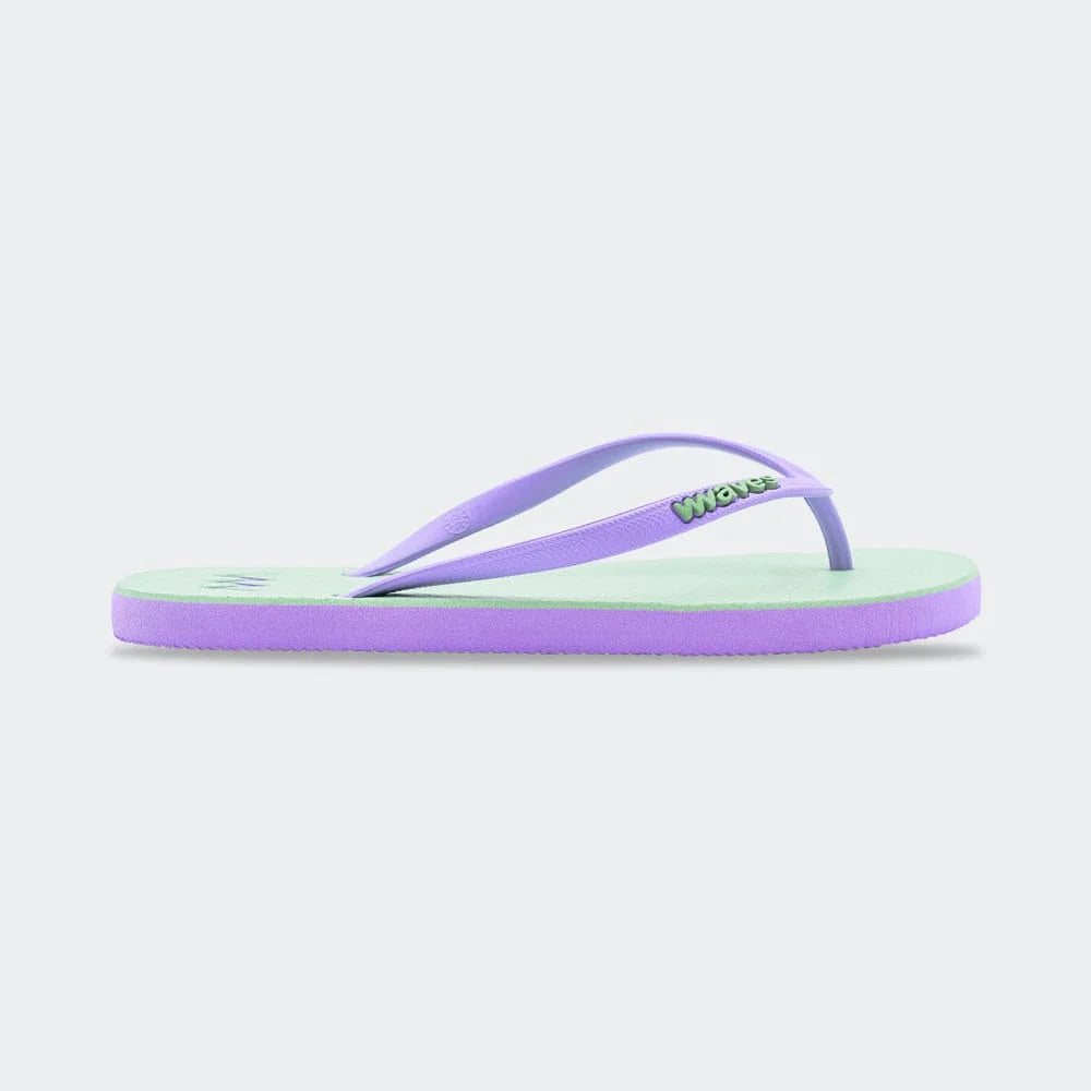 WAVES FLIP FLOP- LIGHT GREEN, LIGHT PURPLE