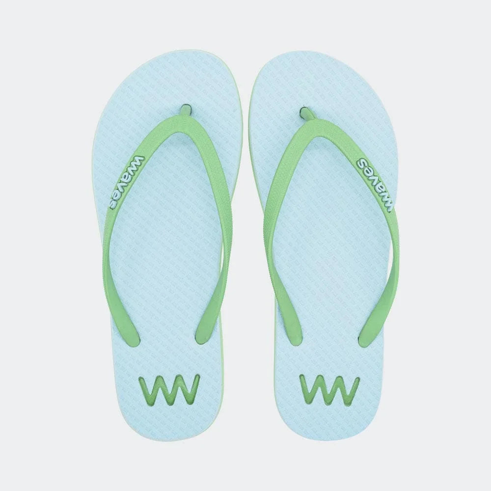 WAVES FLIP FLOP-PASTEL TURQUOISE GREEN