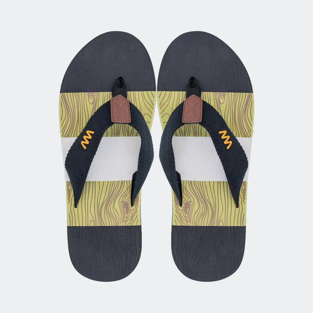 WAVES FLIP FLOP-WHITE BLACK