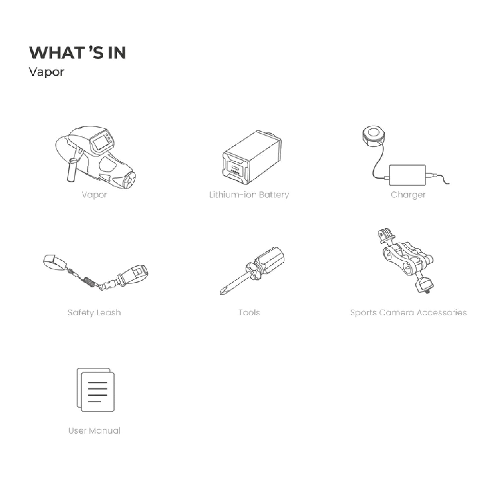 UNDERWATER SCOOTER VAPOR - RED